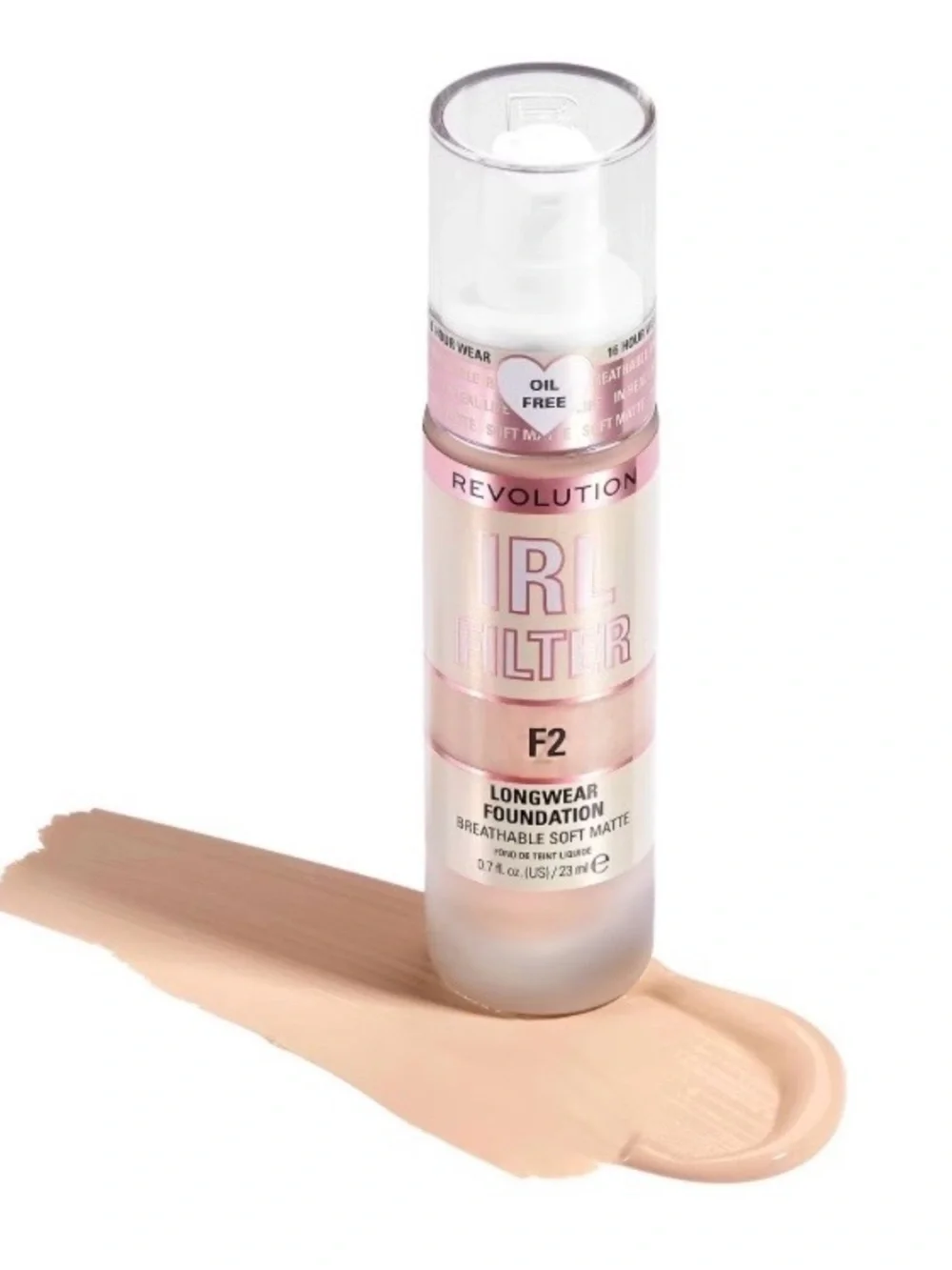 Buy 1 get 1 50% off Revolution PRL Filter Longwear Foundation F2 - Beige Tone